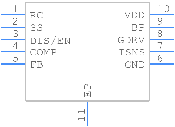 TPS40211DGQ - Texas Instruments - PCB symbol
