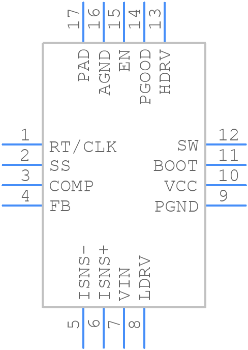 TPS43061RTET - Texas Instruments - PCB symbol