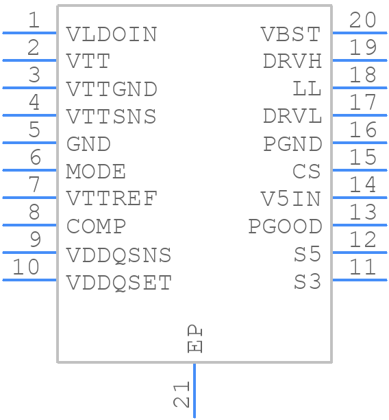 TPS51116PWPR - Texas Instruments - PCB symbol