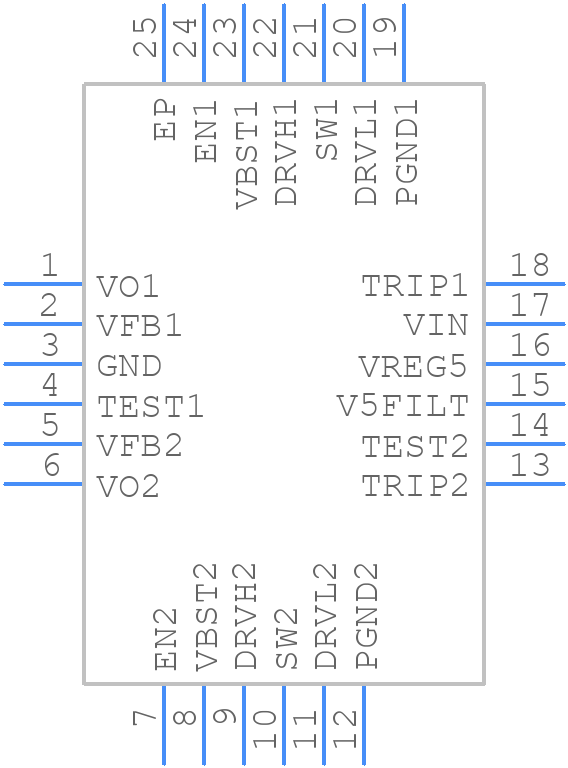 TPS53126RGET - Texas Instruments - PCB symbol