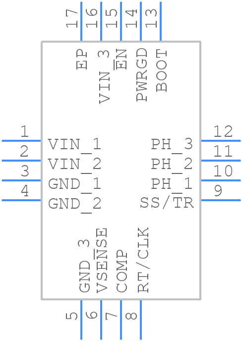 TPS54478RTET - Texas Instruments - PCB symbol