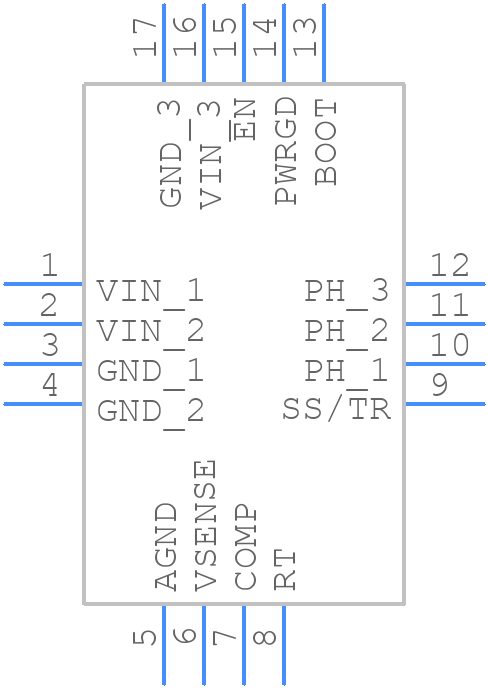 TPS54519RTET - Texas Instruments - PCB symbol