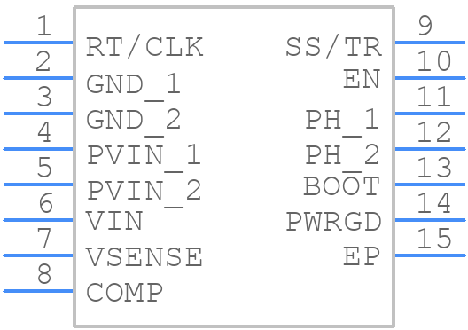 TPS54620RHLR - Texas Instruments - PCB symbol