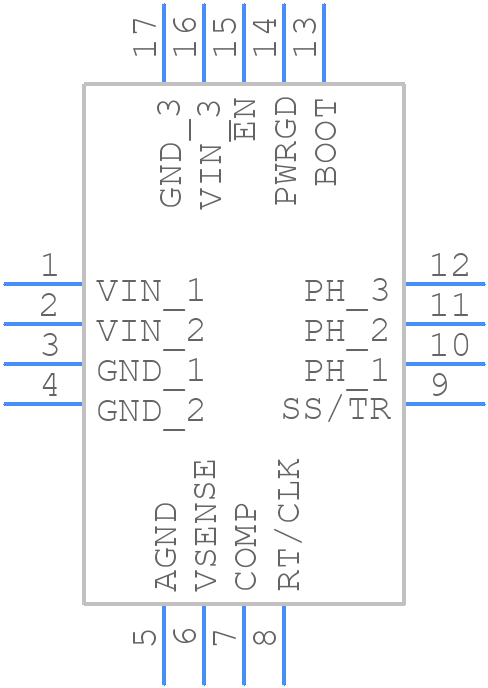TPS54678RTET - Texas Instruments - PCB symbol