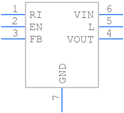 TPS61261DRVT - Texas Instruments - PCB symbol