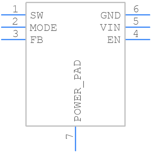 TPS62240DRVT - Texas Instruments - PCB symbol