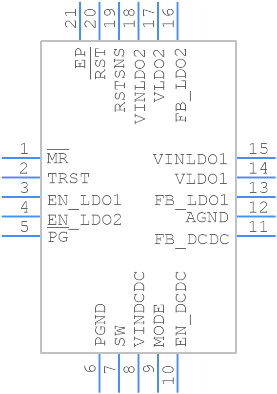 TPS65001RUKT - Texas Instruments - PCB symbol