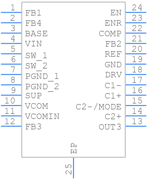TPS65100PWP - Texas Instruments - PCB symbol