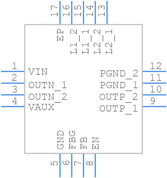 TPS65136RTER - Texas Instruments - PCB symbol