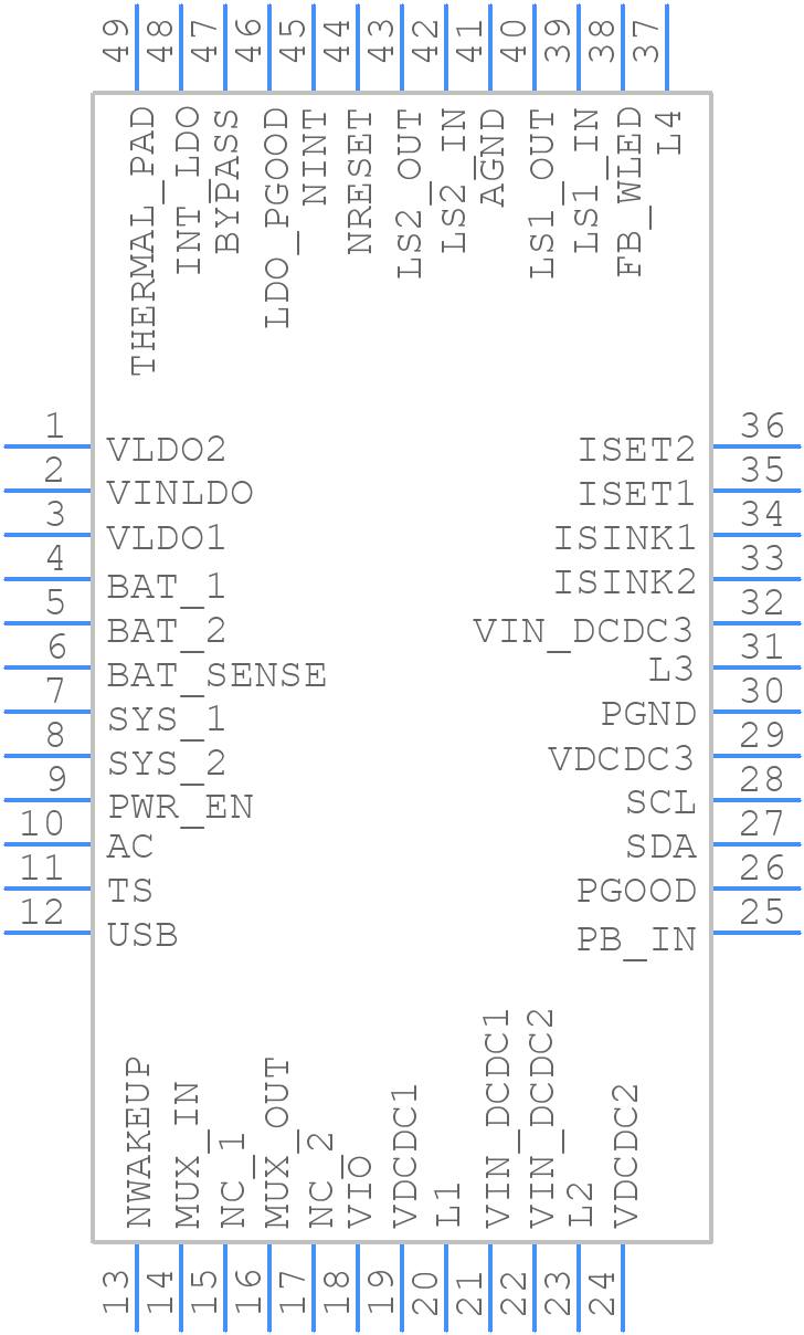 TPS65217CRSLT - Texas Instruments - PCB symbol