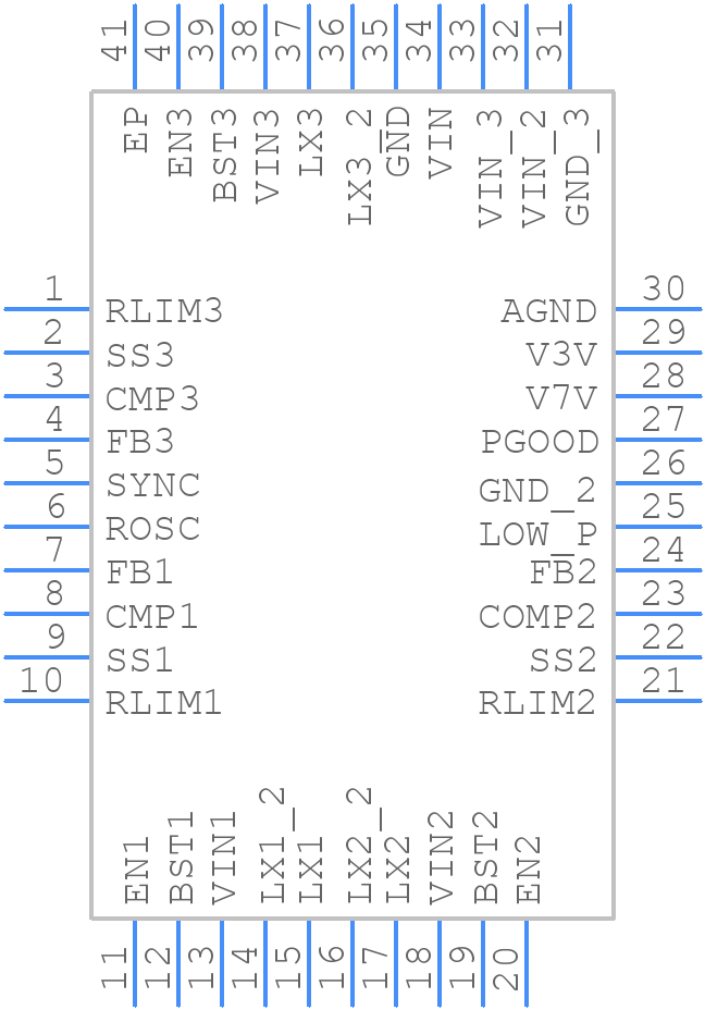 TPS65251RHAT - Texas Instruments - PCB symbol