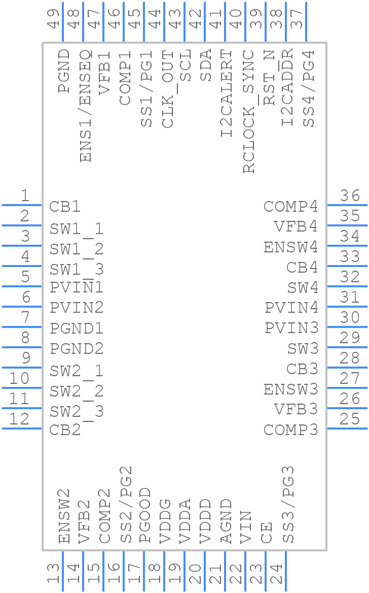 TPS65400RGZT - Texas Instruments - PCB symbol