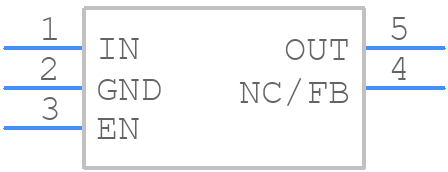 TPS76327DBVT - Texas Instruments - PCB symbol