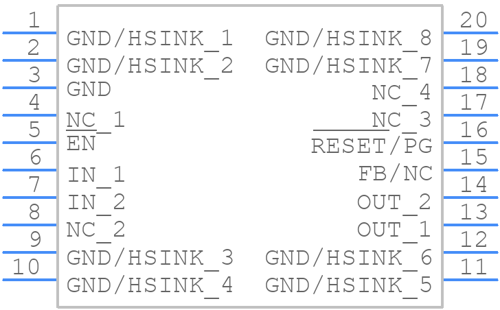 TPS77733PWP - Texas Instruments - PCB symbol