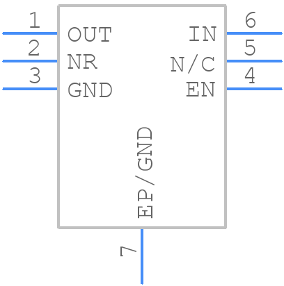 TPS79933DRVT - Texas Instruments - PCB symbol