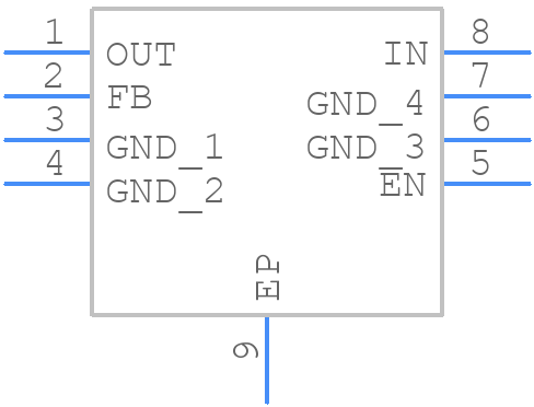 TPS7A3401DGNT - Texas Instruments - PCB symbol