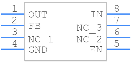 TPS7A4001DGNT - Texas Instruments - PCB symbol