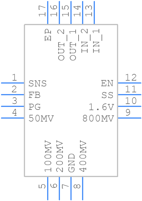 TPS7A7100RGTT - Texas Instruments - PCB symbol