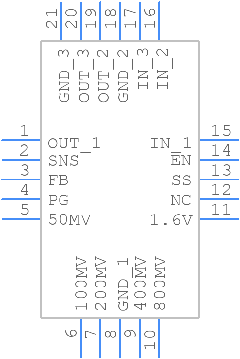 TPS7A7200RGWT - Texas Instruments - PCB symbol