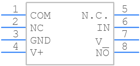 TS12A12511DCNR - Texas Instruments - PCB symbol