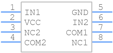 TS3A4742DCNR - Texas Instruments - PCB symbol