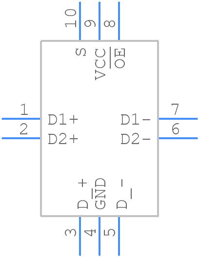TS3USB30ERSWR - Texas Instruments - PCB symbol