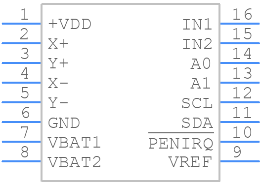 TSC2003IPW - Texas Instruments - PCB symbol
