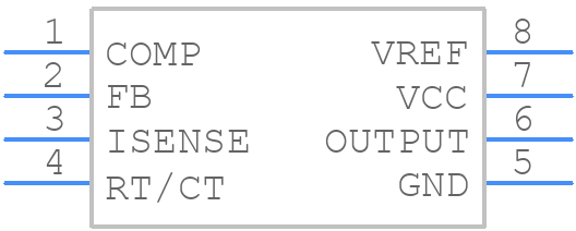 UC1845AJ - Texas Instruments - PCB symbol