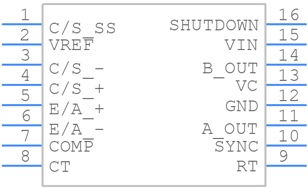 UC1846J - Texas Instruments - PCB symbol