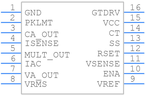 UC2854DW - Texas Instruments - PCB symbol