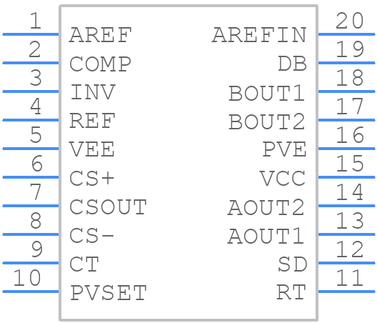 UC3638N - Texas Instruments - PCB symbol