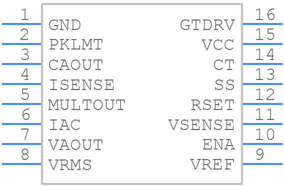 UC3854DW - Texas Instruments - PCB symbol