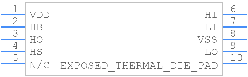 UCC27201ADRCT - Texas Instruments - PCB symbol
