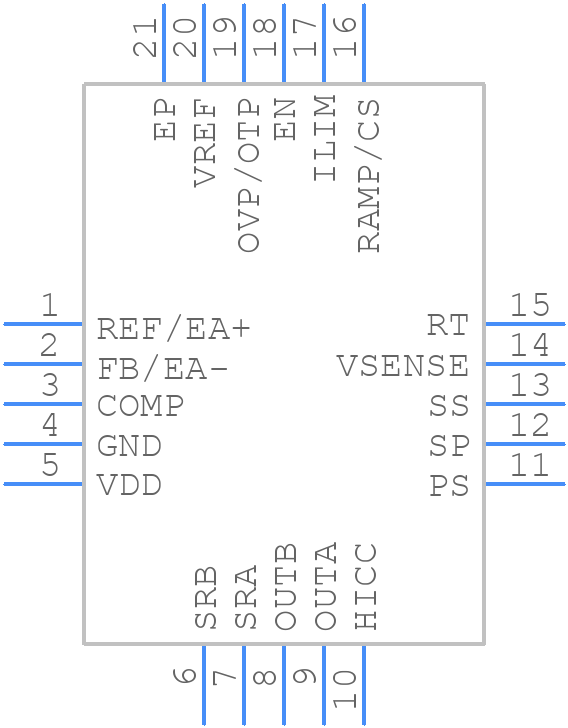 UCC28250RGPT - Texas Instruments - PCB symbol