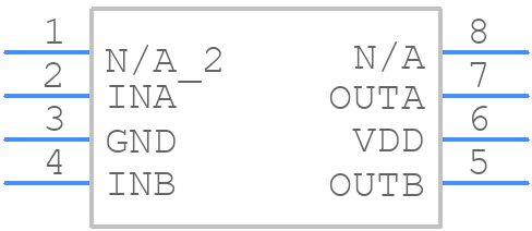 UCC37323D - Texas Instruments - PCB symbol