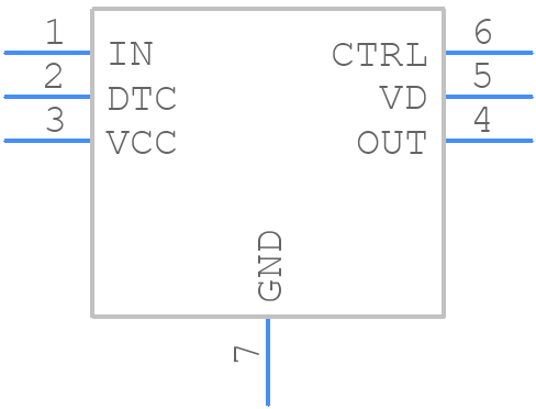 UCD7138DRST - Texas Instruments - PCB symbol