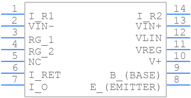 XTR105P - Texas Instruments - PCB symbol