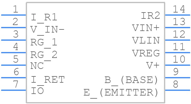 XTR105U - Texas Instruments - PCB symbol