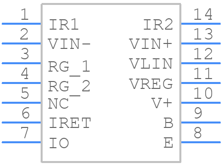 XTR105UA - Texas Instruments - PCB symbol