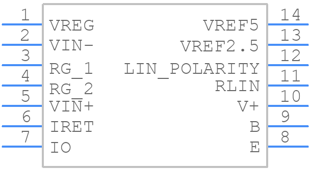 XTR106P - Texas Instruments - PCB symbol