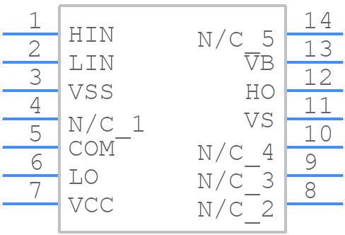 IR21834PBF - Infineon - PCB symbol