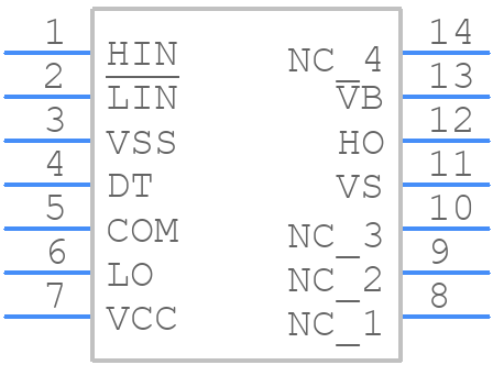 IR21834STRPBF - Infineon - PCB symbol