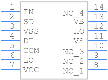 IR21844SPBF - Infineon - PCB symbol