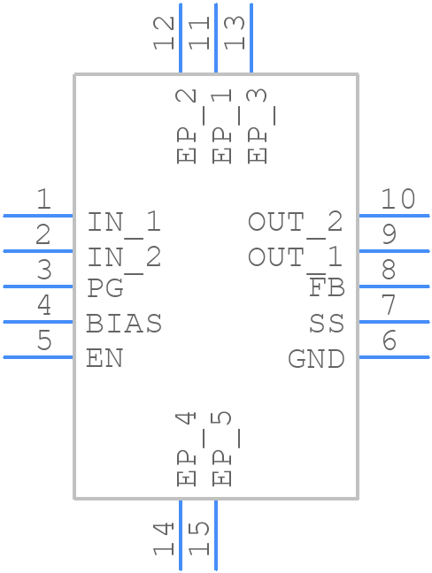 TPS74801DRCR - Texas Instruments - PCB symbol