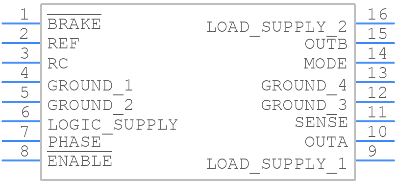 A4973SB-T - Allegro Microsystems - PCB symbol