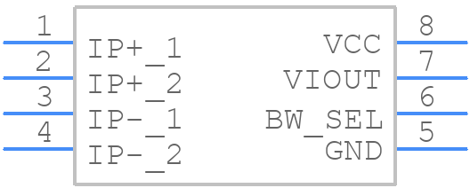 ACS723LLCTR-10AB-T - Allegro Microsystems - PCB symbol