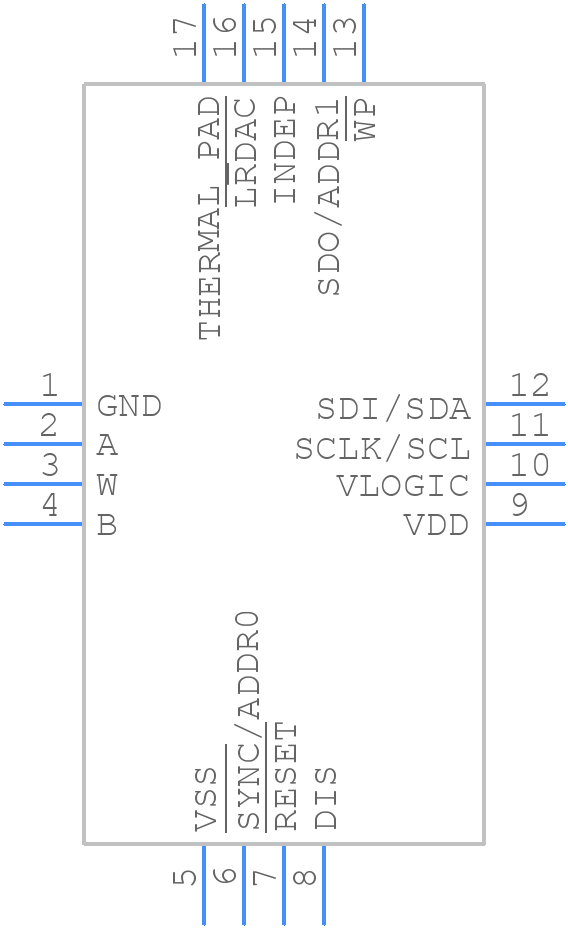AD5121BCPZ10-RL7 - Analog Devices - PCB symbol