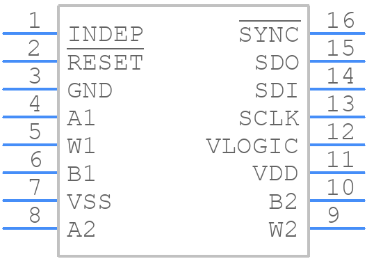 AD5142BRUZ10 - Analog Devices - PCB symbol