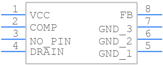 NCP10672BD100R2G - onsemi - PCB symbol