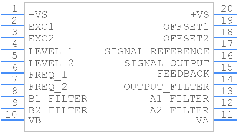 AD598AD - Analog Devices - PCB symbol